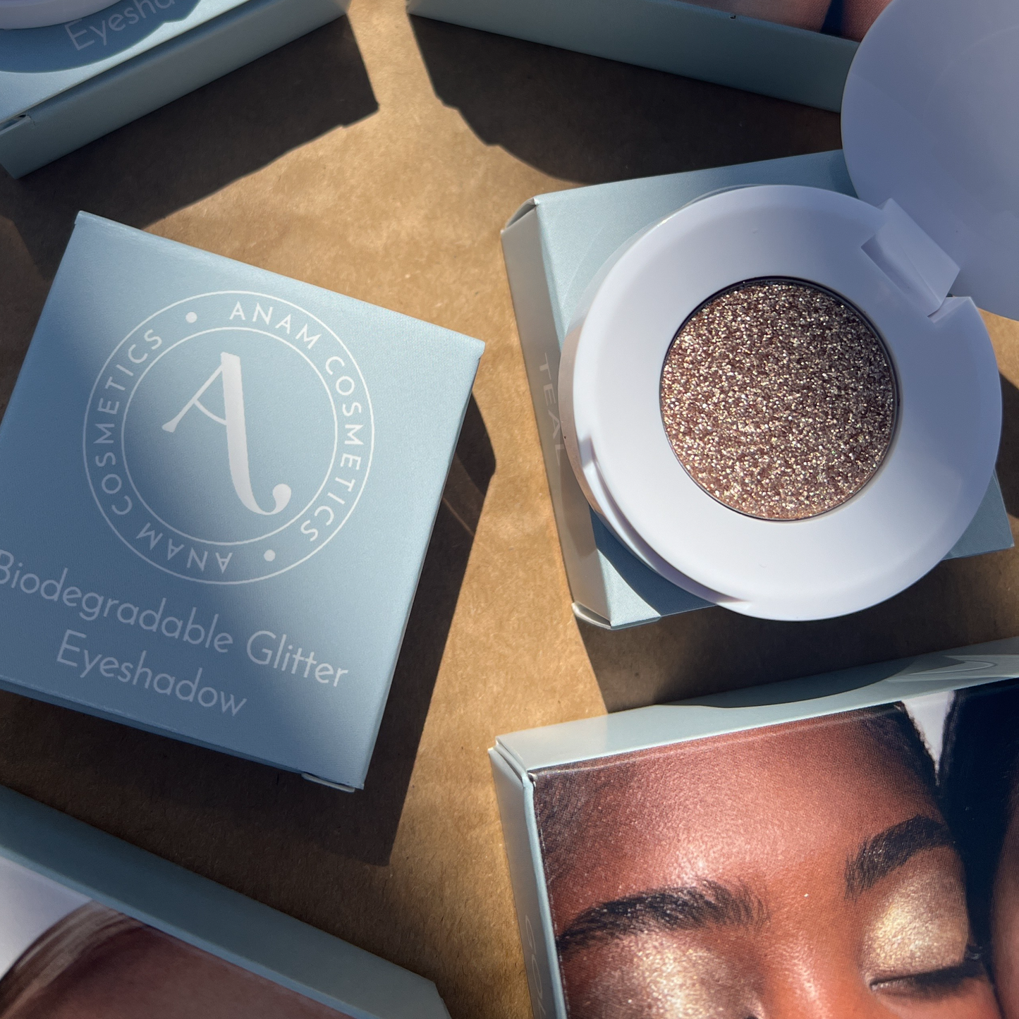 Taupe Biodegradable Glitter Eyeshadow