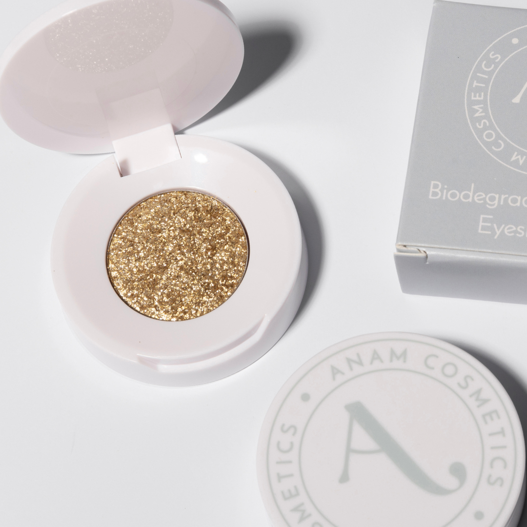 Gold Biodegradable Glitter Eyeshadow