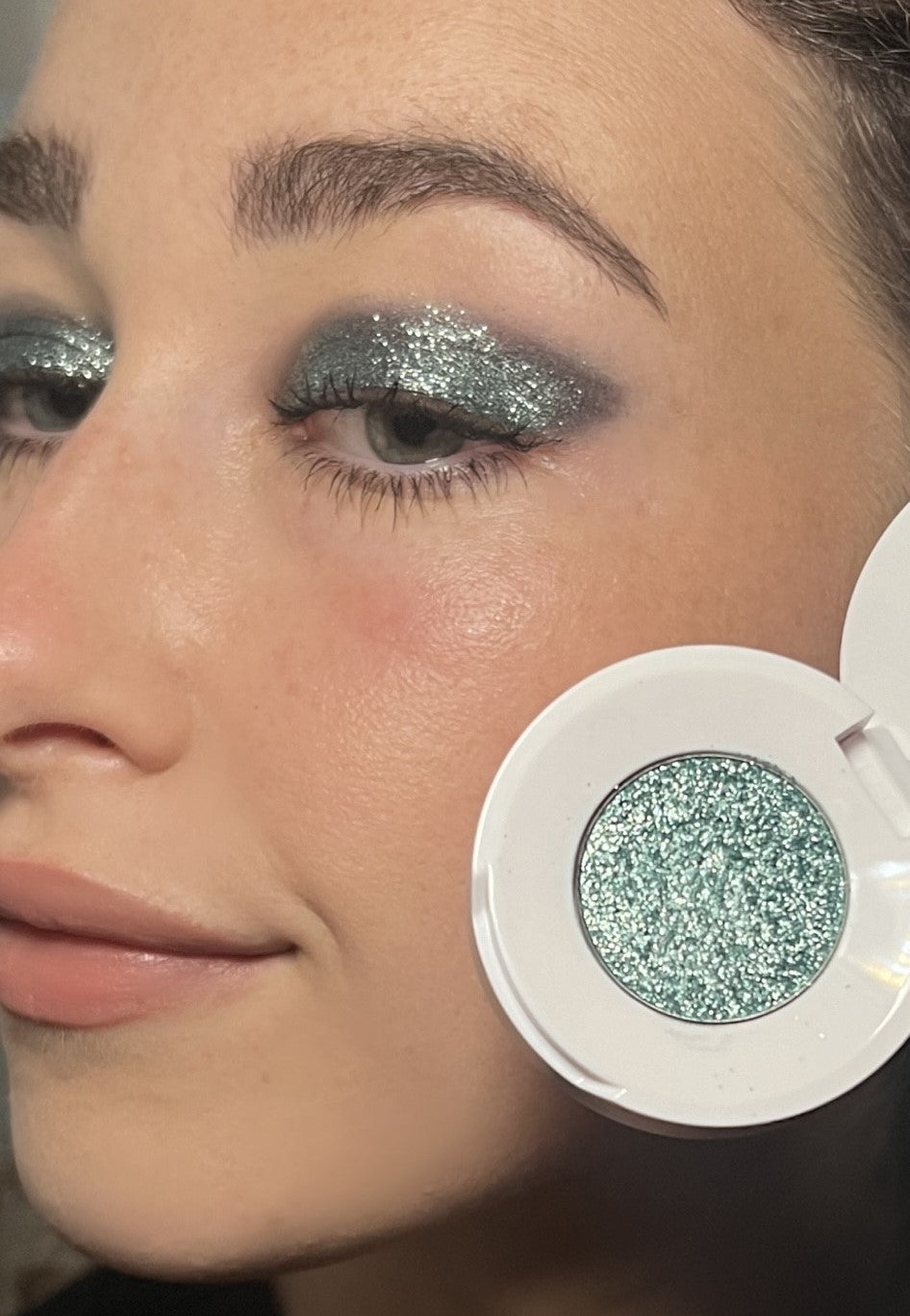 Teal Biodegradable Glitter Eyeshadow